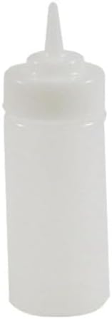 Tablecraft 8 Oz Clear Wide Mouth Squeeze Bottle