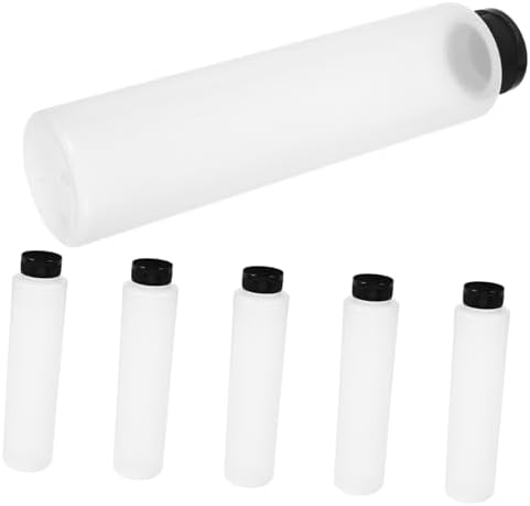 6pcs Condiment Squeeze Bottles with Lids for Olive Oil and Mustard