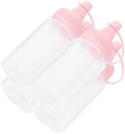 FELTECHELECTR Reusable Condiment Bottle Set for Honey and Salad Dressing