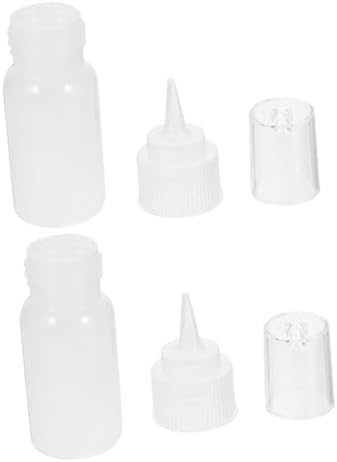 Set of 2 Squeezable Condiment Bottles for Jam Sauce Mustard