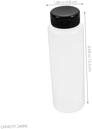 240ml PE Condiment Squeeze Bottles Set of 6