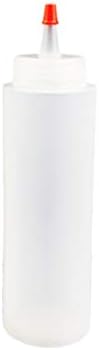 Meideli Clear BPA-Free Condiment Squeeze Bottles 8oz
