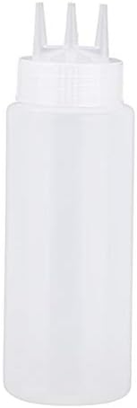 Uxcell 23oz Plastic Squeeze Bottle with 3 Holes