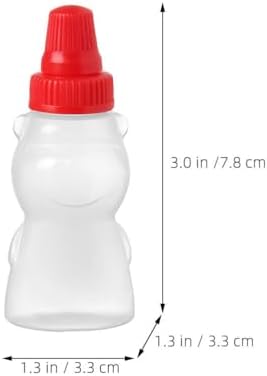 MAGICLULU 8pcs Bear Shape Condiment Squeeze Bottles
