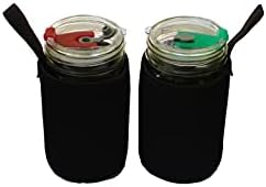 Masun Mason Jar Drinking Lids With Sleeves 2 Pack 1
