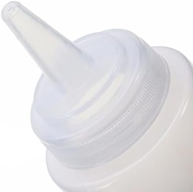 SKYPRO 4-Pack White Plastic Squeeze Bottles Set