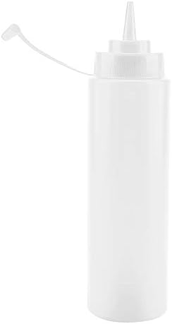 Agatige 24oz Plastic Squeeze Bottles with Lids 10pcs Set