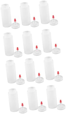 MAGICLULU 12 Pcs Reusable Condiment Squeeze Bottles