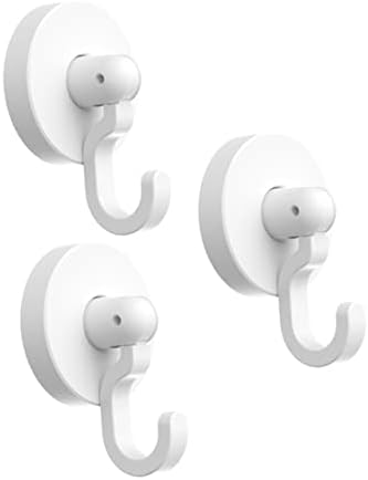 GLEAVI 3pcs Self-Adhesive Bathroom Door Hooks