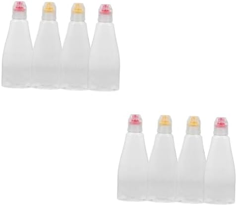 PartyKindom 8 Pcs Condiment Squeeze Bottles Set