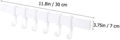 Chrome Adhesive Hooks 6-Piece Set for Bathroom and Kitchen