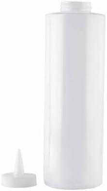 Tablecraft 24 oz Clear Condiment Squeeze Bottle