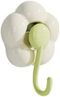 Niaviben Sunflower Suction Cup Hooks - Green One Size