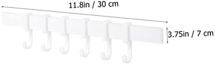 Yardenfun Plastic Adhesive Hook Rack Bathroom Towel Holder