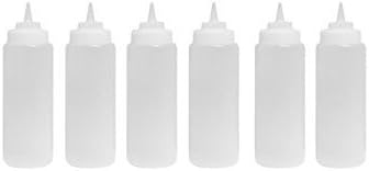 Update International 6-Piece 32 Oz Condiment Squeeze Bottles