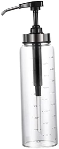 Metallic Honey Jar Press Dispenser 500ml Black Glass