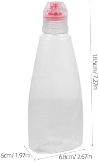 ULTECHNOVO 8 Pcs Condiment Squeeze Bottles for Honey Salad Travel Use