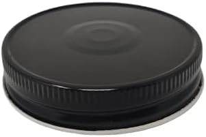 Kitchentoolz Mason Jar Lids Set of 24 Black