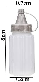 4pcs Plastic Squeeze Condiment Bottles for BBQ and Camping