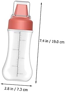 COLLBATH Plastic Condiment Squeeze Bottles with 5 Holes for Syrup and Ketchup