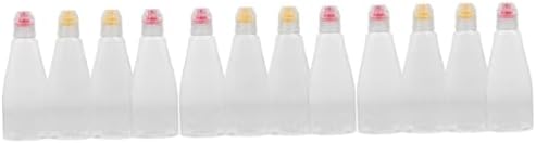 CHILDWEET 12 Pcs PET Condiment Squeeze Bottles