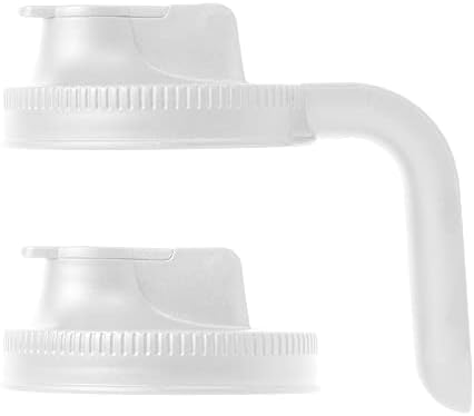 Jarware 82689 White Spout Mason Jar Lid Set of 2 1