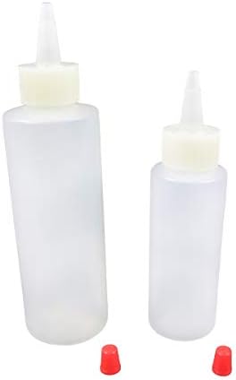 Treasure Gurus 2pc Plastic Condiment Squeeze Bottle Set