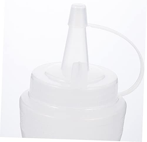 KICHOUSE 2Pcs 400ml Condiment Squeeze Bottles for Ketchup and Sauces