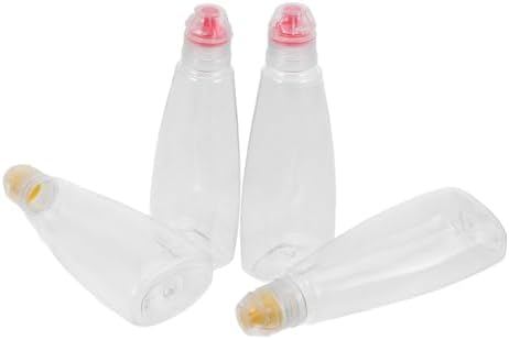 5 Sets PET Condiment Squeeze Bottles for Travel and Kitchen Use