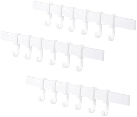 Chrome Adhesive Hooks 6-Piece Set for Bathroom and Kitchen