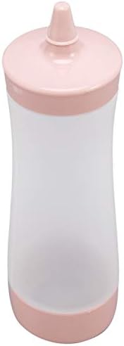 Pasuihcay Pink and Transparent Condiment Squeeze Bottle