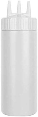 Rooyar 3-Head Squeeze Condiment Sauce Bottle Kitchen Accessory