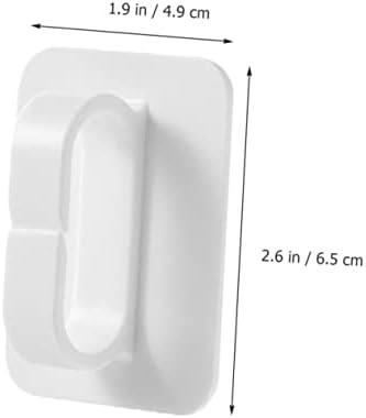 Luxshiny 6Pcs Strong Adhesive Key Holder Hooks for Bathroom Towel Storage