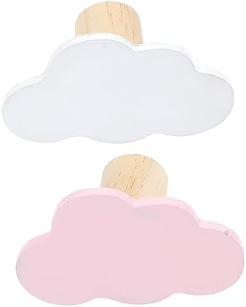 Healifty 2pcs Cartoon Cloud Hooks for Room Decor 1