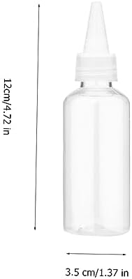 Cabilock 20Pcs Refillable Squeeze Bottles for Crafts Paint and Condiments