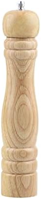 HXDMY 10 Inch Oak Pepper Mill Adjustable Coarse