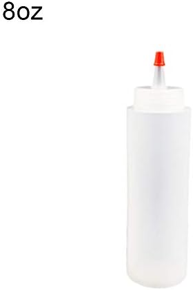 Meideli Clear BPA-Free Condiment Squeeze Bottles 8oz