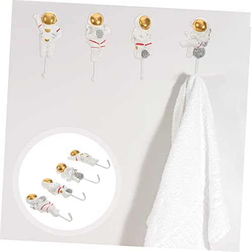 VICASKY 4pcs Space-Themed Astronaut Hooks Wall Decor 1