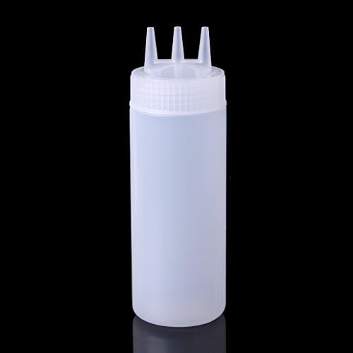 Hisocute 3 Hole Squeeze Bottle Condiment Dispenser