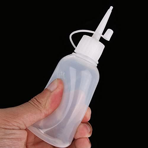 MinLia Plastic Clear Tip Squeeze Bottle Blue