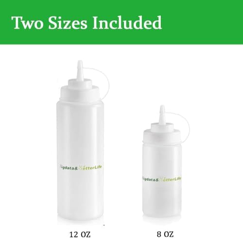 BigdataBetterLife Condiment Squeeze Bottles Set
