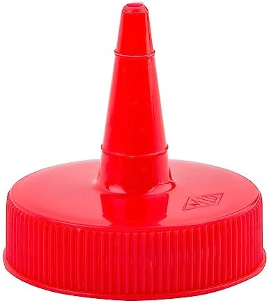 Tablecraft Squeeze Bottle Top Red 12CT