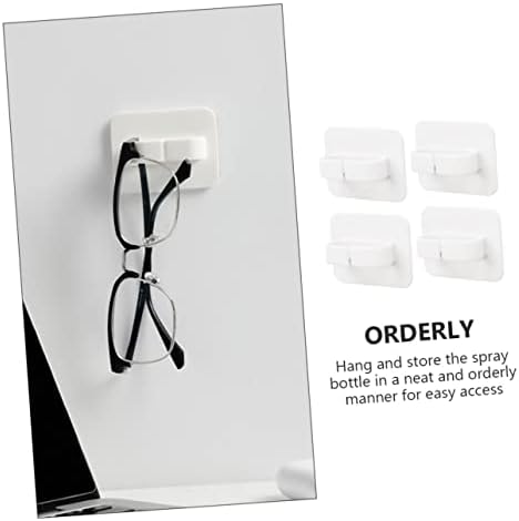 Healifty 4Pcs Wall Mount Spray Bottle Hooks for Organization