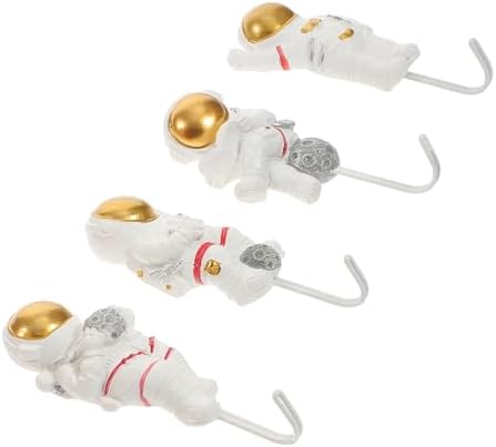 VICASKY 4pcs Space-Themed Astronaut Hooks Wall Decor 1