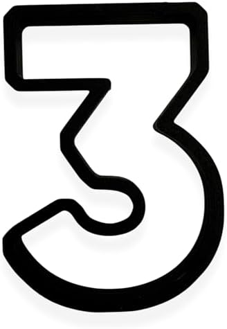 Bundle of Fun 3 Block Numbers Cookie Cutter 35 Inch