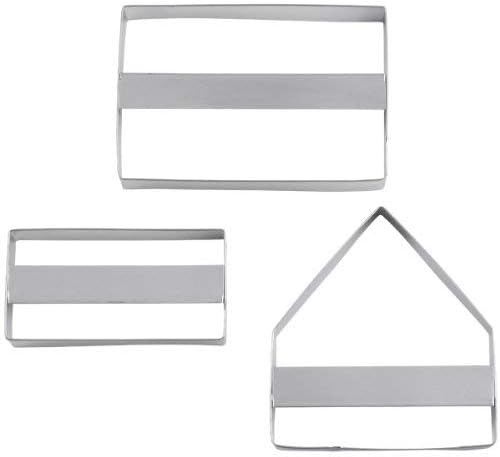 Wilton 3 Piece Gingerbread House Metal Cookie Cutters 1