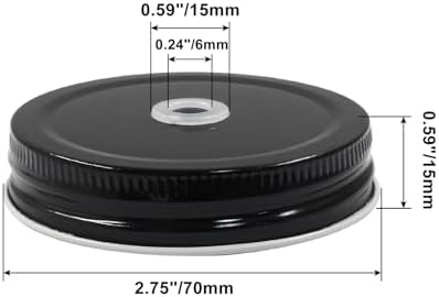 8 PCS 27 Premium Mason Jar Lids with Straw Hole 1