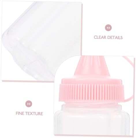 FELTECHELECTR Reusable Condiment Bottle Set for Honey and Salad Dressing