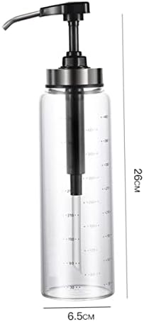 Zerodeko Honey Dispenser Jar with Metal Glass Design