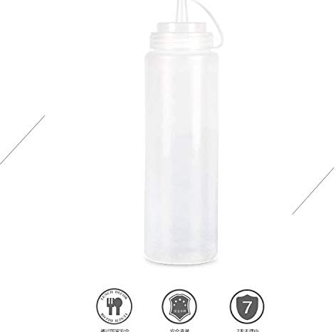 Kasuki Red Condiment Squeeze Bottle for Jam Sauce and Cream